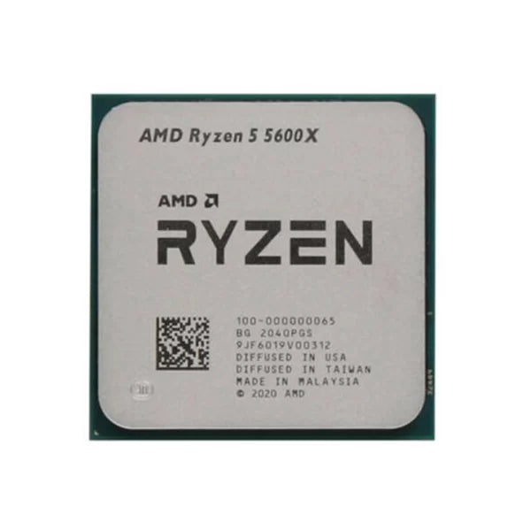 AMD Ryzen 5 5600X Desktop Processor, 4.6GHz (Max Boost Clock) & 3.7GHz (Base Clock), 6-Core, AM4, 12 Threads, TSMC 7nm FinFET | 100-100000065TRAY AMD Ryzen 5 5600X Desktop Processor, 4.6GHz (Max Boost Clock) & 3.7GHz (Base Clock), 6-Core, AM4, 12 Threads, TSMC 7nm FinFET | 100-100000065TRAY